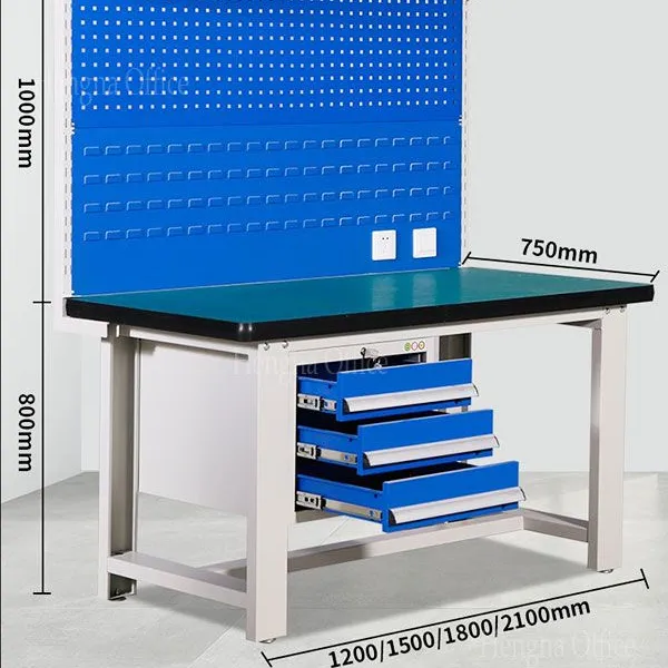 Laboratory Workbench | Modular Science Lab Station With Power Outlets & Storage / HN-LW03 / Precision Tech Workstation for R&D Center photo-2