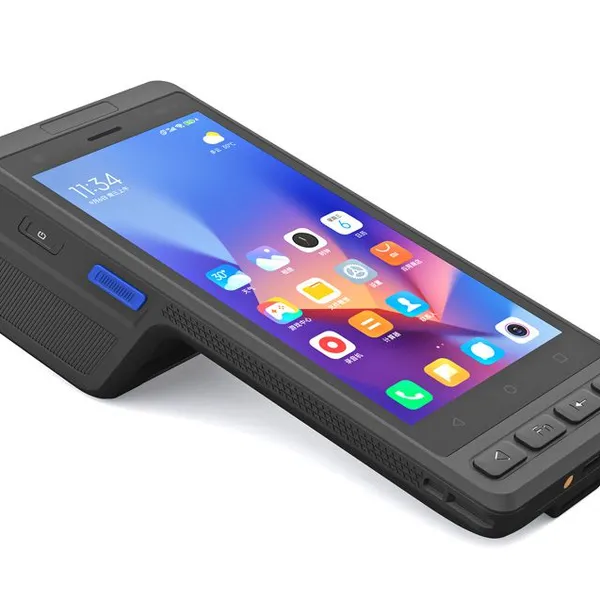 HiDON Cheapest Factory PDAs Android 14 Handheld Terminal Barcode Scanner PDA With POS Thermal Printer UHF RFID With NFC for Warehouse photo-4