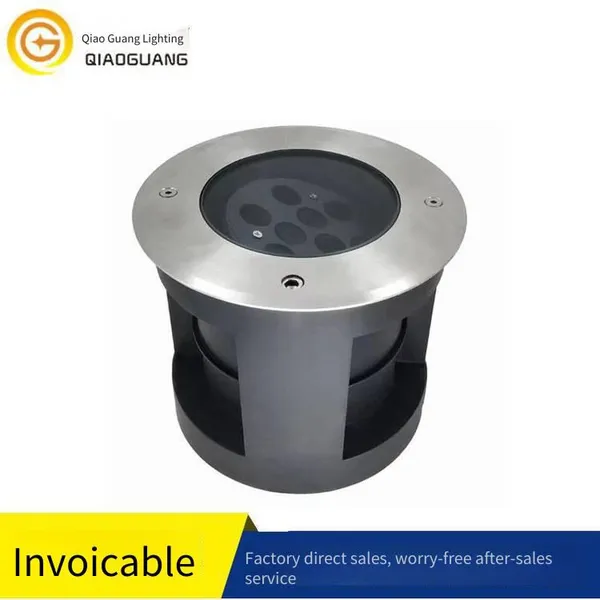 9w adjustable angle in-ground lights for squares, parks, and sculpture lighting