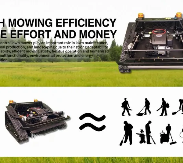 CE EPA Certified VTLM800 Snow Plow Attachment Remote Mower Rubber Track Remote Brush Cutter for Farm photo-5