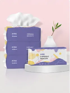 Custom Disposable Facial Towels – Large-Size Pull-Out Face Cleansing & Makeup Remover Towels, Dry & Wet Use