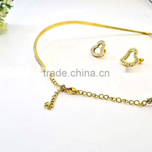 Fashion Jewelry Diamond Heart Shape African Beads Jewelry Set Supplier's Choice photo-3