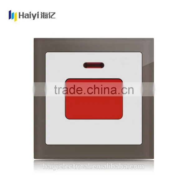 High Quality Coffee Glass Panel Electric Wall Switch, Touch Fan Speed Switch photo-6