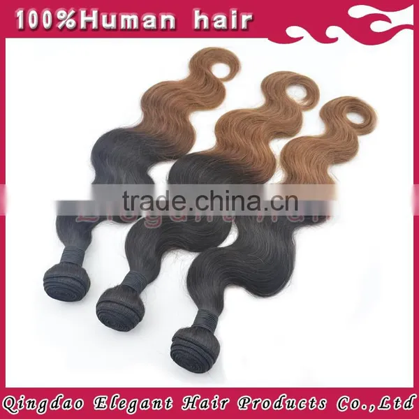 100% Indian Virgin Human Ombre Body Wave With Top Quality in Lower Price on photo-4