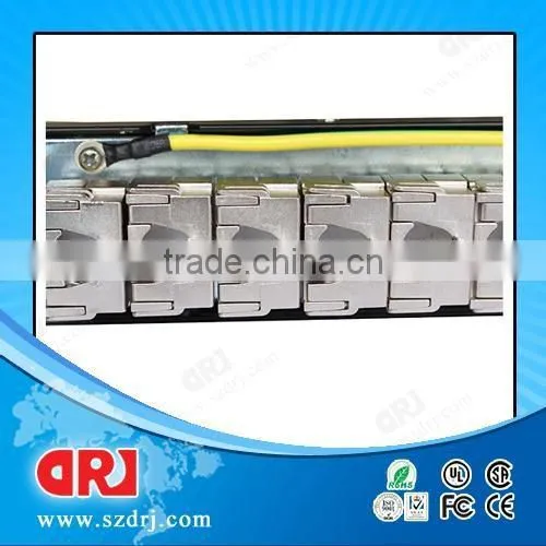 STP Cat6 24 Port Shielded Rj45 Patch Panel photo-3
