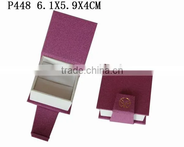 2016 Elegant Custom Earring Box Paper With Flannel Insert P447 photo-2
