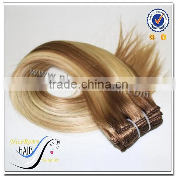 Wholesale Clip in Human Hair Extensions Piano Color Hair Clip in photo-5