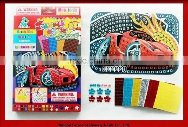 Puppy Sticky Mosaics/DIY Craft Kit/develop Kids Wisdom/fun/EVA/sticky Mosaics for Kids