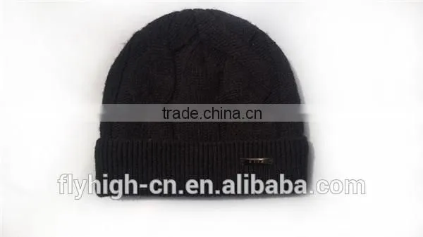Fashion Winter Mens Wool Knitted Hat photo-2