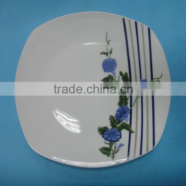 Daily Use Ceramic Porcelain Dishes Plate With Flower Design photo-5