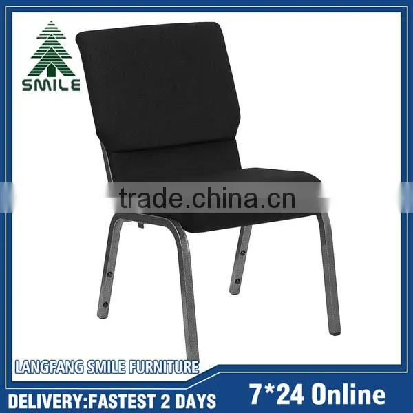 Strong Comfortable Black Stackable Theater Chair From China photo-3