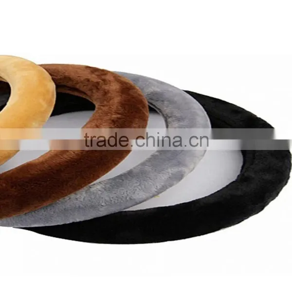 Auto Supplies Car Accessories Winter Wool Cloth With Soft Nap Automobile Steering Wheel photo-2