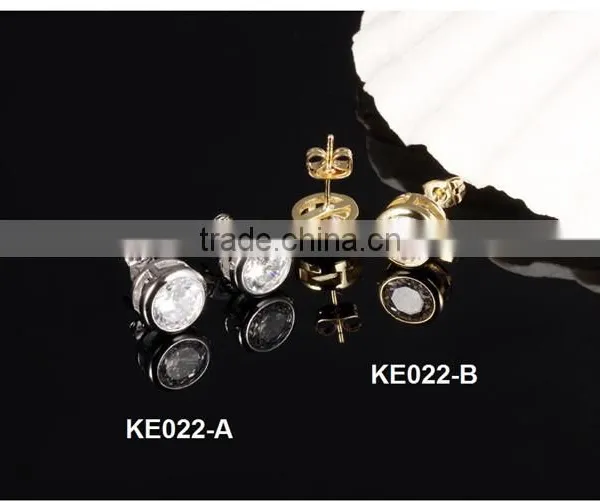 2016 Design Round Cubic Zircon Copper Women Earring photo-4