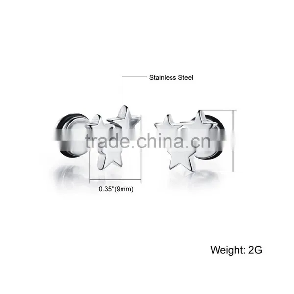 2016 Hotlife Wholesale Men's Accessories Latest Simple Style Group Star Stud Earring photo-6
