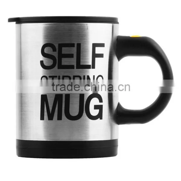 Automatic Plain Mixing Coffee Tea Cup Lazy Self Strring Mug Button Pressing photo-3