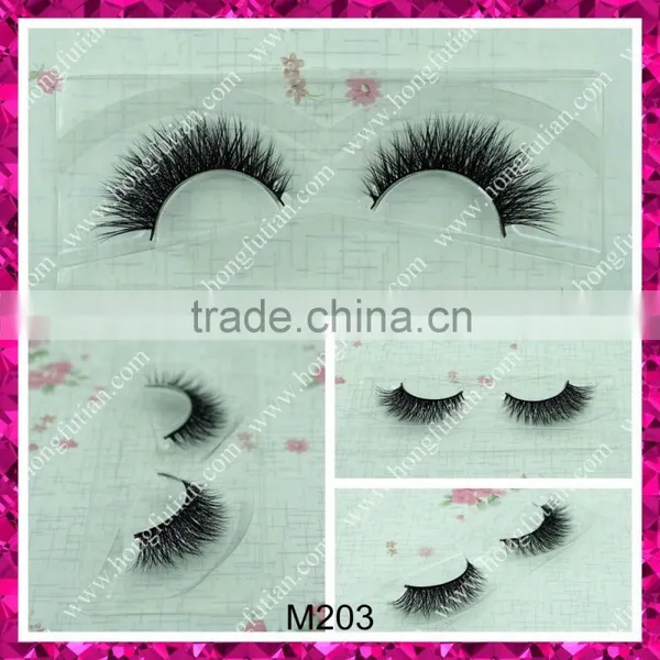 2016 Wholesale Top Quality 3D Mink Fur Lashes ; Wholesale Price Mink Eyelash