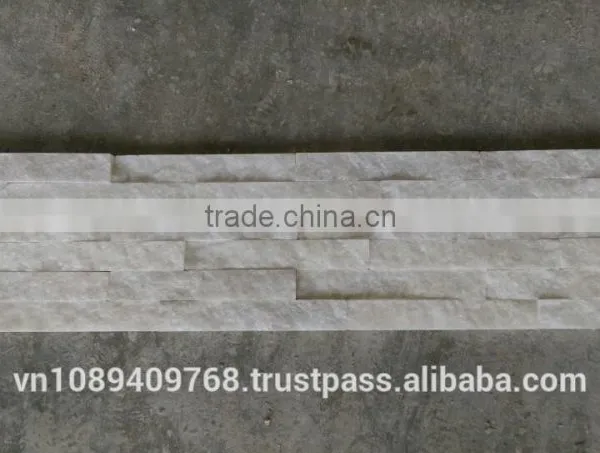 High Quality White Quartz Wall Cladding Stone photo-2