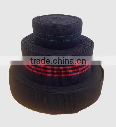 70MM Black Sofa Elastic Webbing Belt photo-2