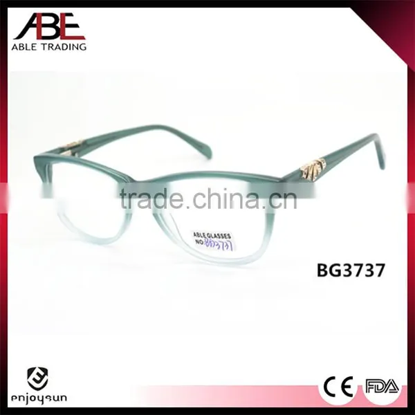 2016 Quality Handmade Fashion New Style Acetate Eyeglasses Optical Frames Optics Spectacle Promotion Supplier's Choice photo-2