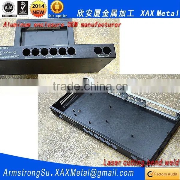 XAX121Alu OEM ODM Customized Laser Cut Bend Weld Sheet Aluminum Mainframe Frame Wide Box photo-2
