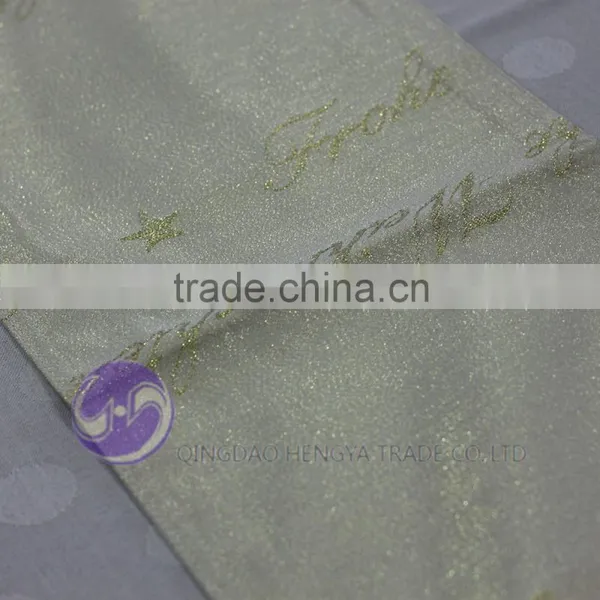 Metallic Gold Printing Polyester Jacquard Square Table Runner Quality Choice photo-3