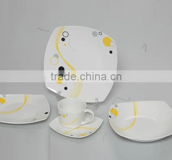 20pcs Square Dinner Set, New Style Dinnerware Dinner Set, Porcelain Dinnerware Dinner Set photo-2