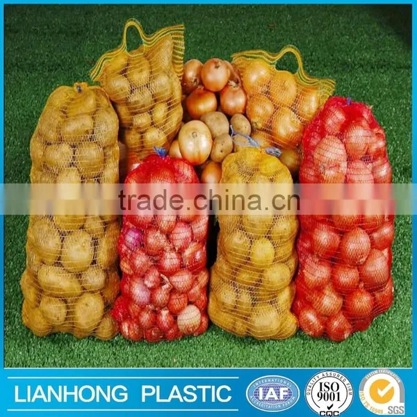Raschel Packing Bag Fruit and Vegetable Mesh Bag , HDPE Orange Raschel Knitted Net,wholesale Factory PE Raschel Mesh Bag photo-5