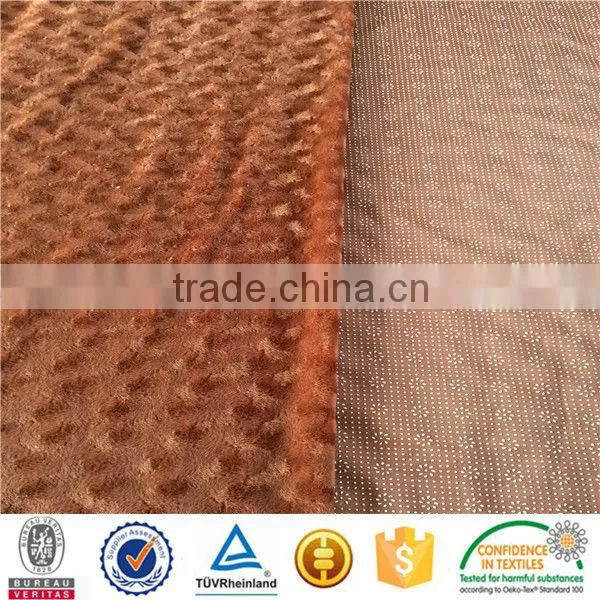 Backing Anti-slip Rubber Dots Sofa Cover Velboa for Home Textile photo-2