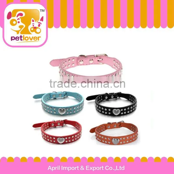 2015 New Pet Dog Cat Fashion PU Leather Collar Products Pet Accessories