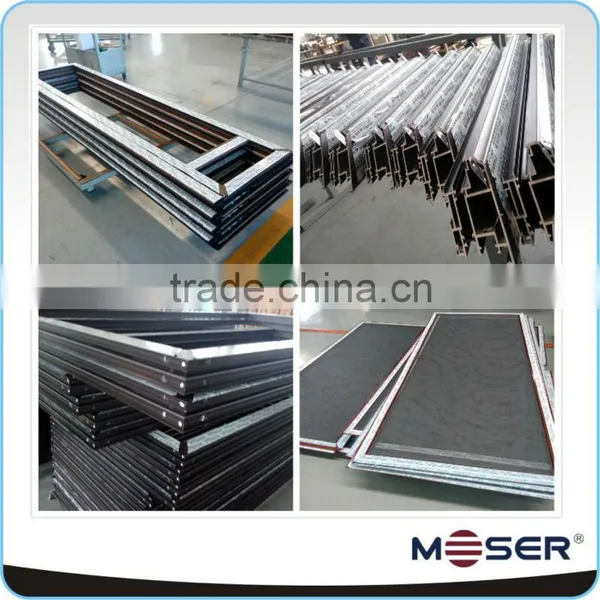 Casement window with fly screen for cleanroom