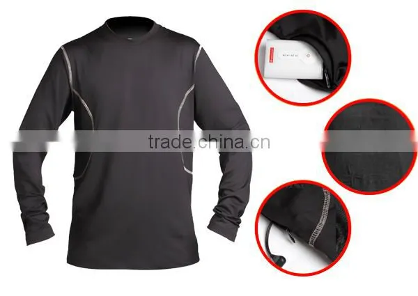 China Supplier Mens Sport T Shirt,Battery Heated Slim Fit Sport T Shirt