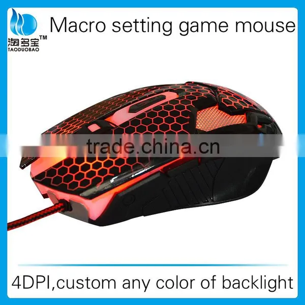 Colorful LED Backlits Gaming Mice Mouse_Macro Setting 3500 DPI Game Mouse photo-4