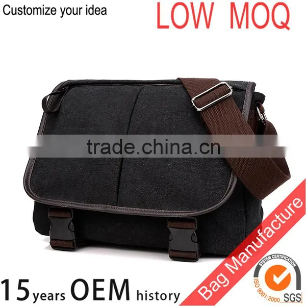 Canvas Notebook Messenger Bag Mens Shoulder Bag photo-6