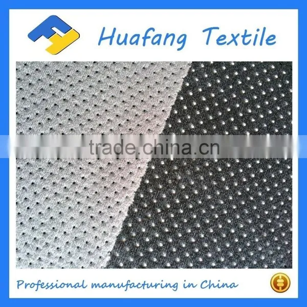 High Quality Polyester Knitted Brushed Mesh Fabric With Hole Size 1mm photo-6