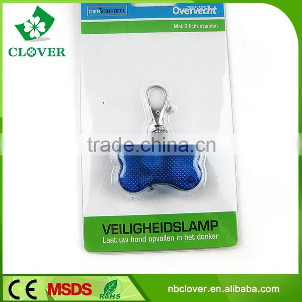 Bone Shape Pet 2 Led Flashlight Plastic Material Led Keychain photo-3