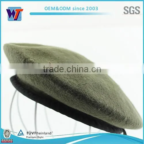Wholesale Man Fashion Beret With Slide Lining Black Military Beret Quality Choice photo-5