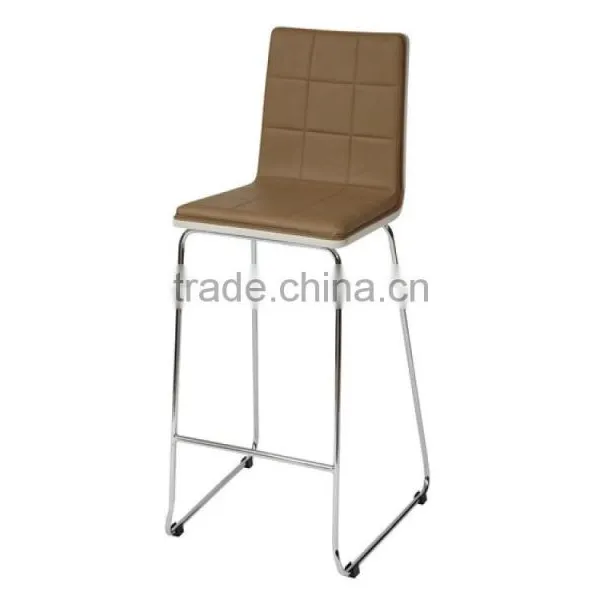 DC-2530 Modern White Faux Leather Bar Chair photo-3