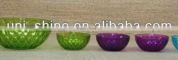 Colour Spray Glass Bowl