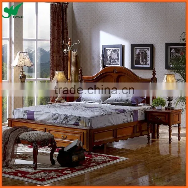 China Qingdao Modern Design Contemporary Wooden Oak Bed/Double Bed photo-6