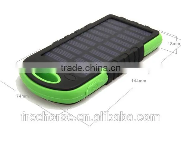 Manufacturer China,8000mAh Solar Power Bank Charger Solar Cell Phone Charger With Led Light photo-4