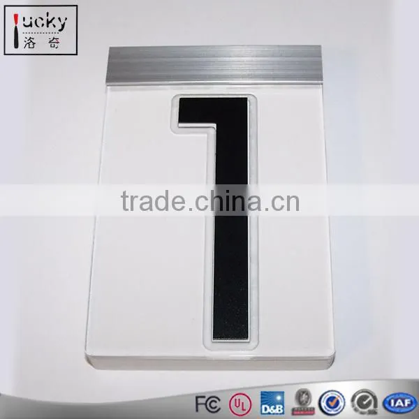 Custom Acrylic LED Edge-lit Sign,LED Light House Number Plaque photo-2
