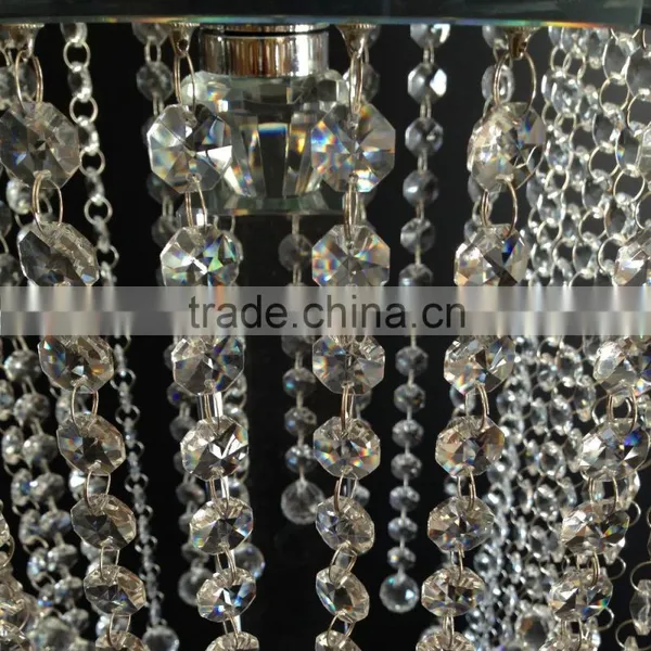 Clear Crystal Flower Stand With Crystal Pendant Wedding Centerpieces Home Decor R-3044 photo-5