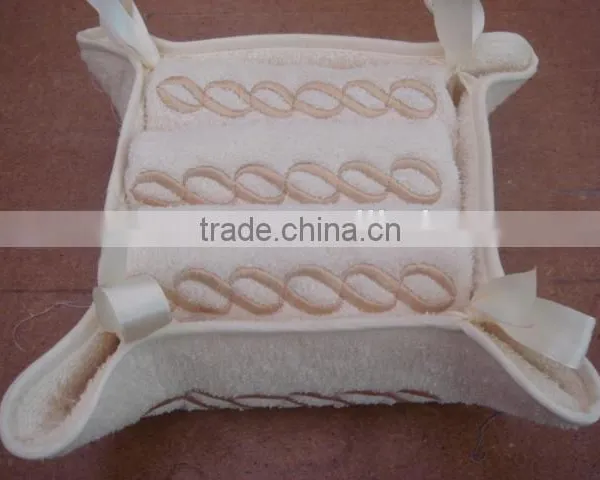 100% Cotton Terry Embroidery Tea Towel Set photo-2