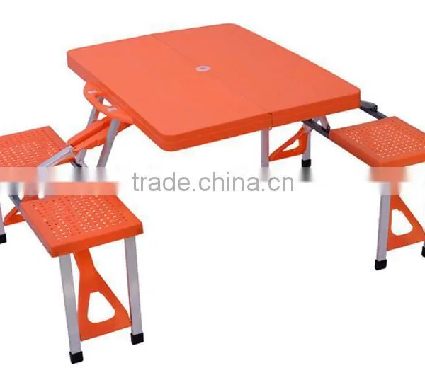 Wholesale Aluminum Outdoor Dinner Portable Camping Folding Table With 4 Chairs photo-4