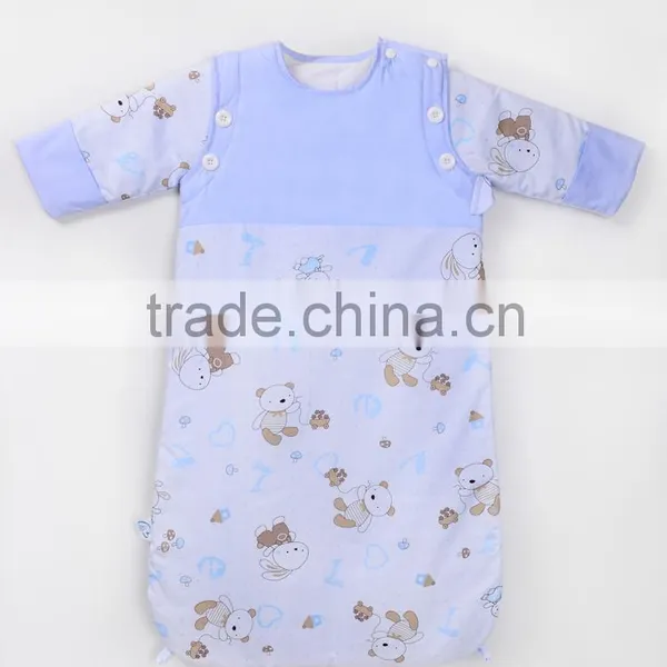 Comfortable and Good Quality 100% Cotton Baby Sleeping Bag With 4 Colors photo-3
