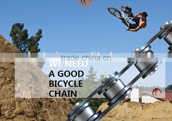Directe Price High Quality Speed Strength Auto Vendor Roller Chain/carbon Fiber Bicycle Chains 408, 1/2''*3/32'' Made in China photo-2
