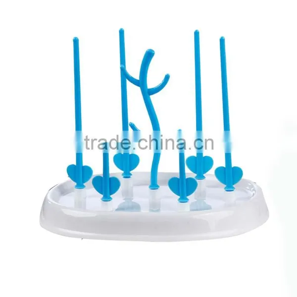 Non-toxic Plastic Milk Bottle Drying Rack Water Bottle Drying Holder With Cover photo-4