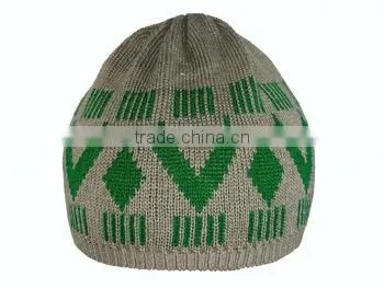 Men Islamic Prayer Knitted Winter Hats Wool Muslim Caps photo-4