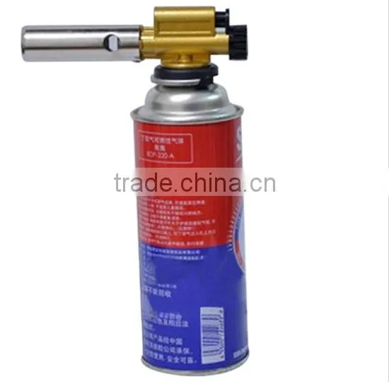 Gas Torch Flame Gun Welding Solder Blow Jet Burner Burning Butane Iron Lighter Auto Ignition Heating BBQ Cooking