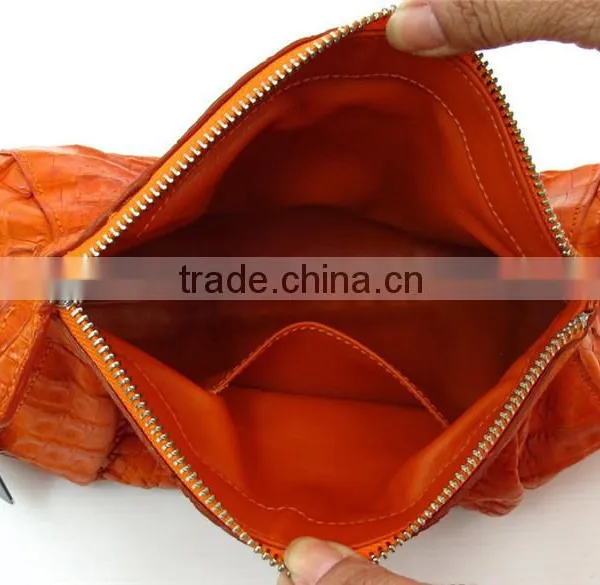 Fashion Women Genuine Leather Handbag Crocodile Bag Clutch Bag Shoulder Bag photo-6